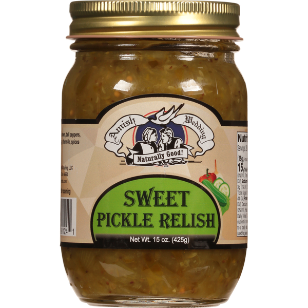 Condiments Amish Wedding Pickle Relish, Sweet hero