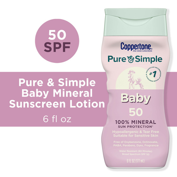 Body Lotions & Soap Coppertone Baby Sunscreen Lotion SPF 50, Broad Spectrum Sunscreen For Baby hero