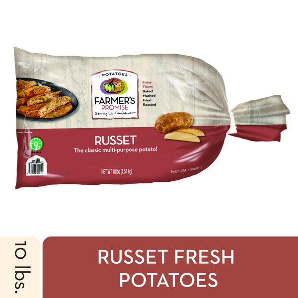 Packaged Vegetables & Fruits Farmer's Promise Russet Potatoes hero