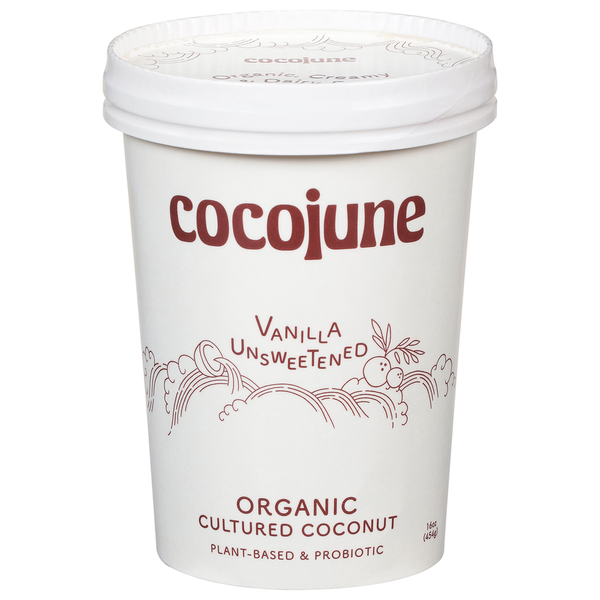 Yogurt cocojune Cultured Coconut, Organic, Vanilla Unsweetened hero