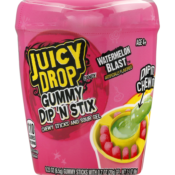 Juicy Drop Gummy Dip 'N Stix, Watermelon Blast hero