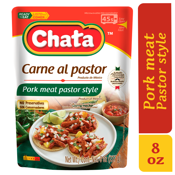 Chata  Pork Meat Pastor Style Pouch hero