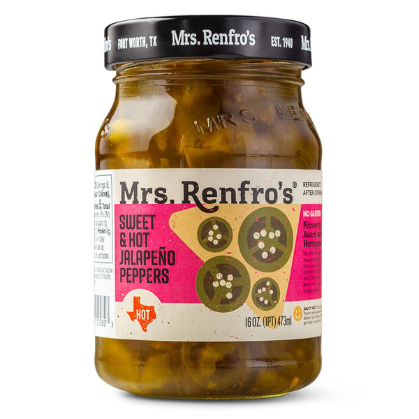 Pickled Goods & Olives Mrs. Renfro's Sweet & Hot Jalapeño Peppers hero