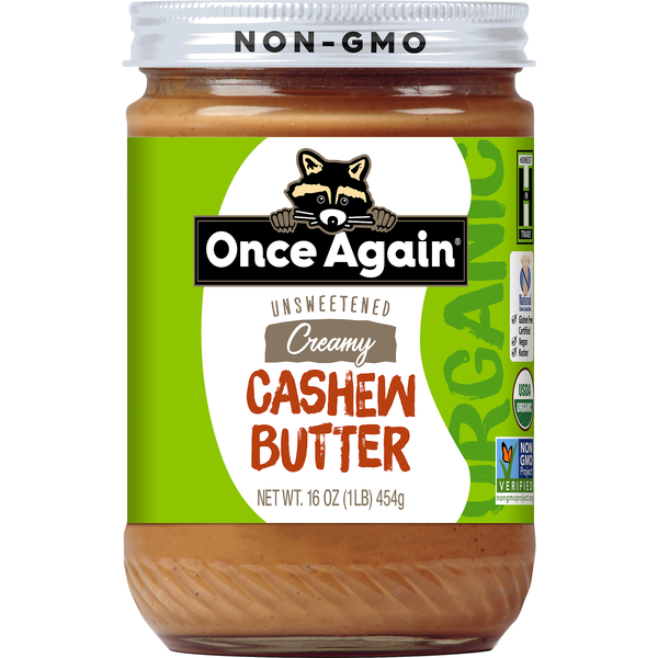 Spreads Once Again Cashew Butter, Organic, Creamy, Unsweetened hero