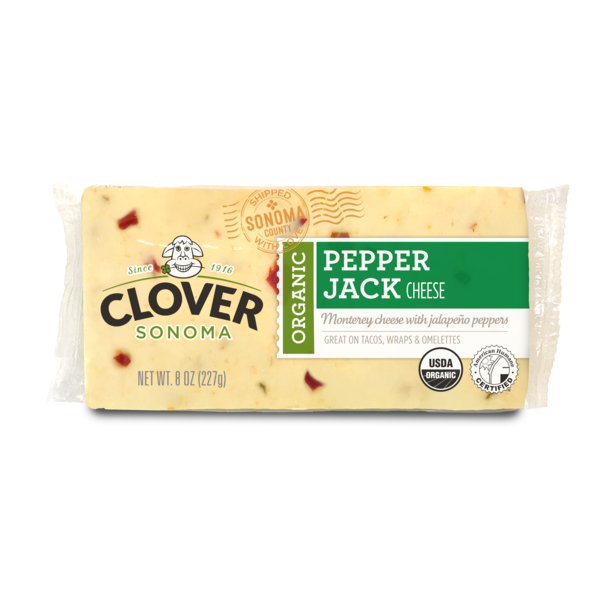 Packaged Cheese Clover Sonoma Organic Pepper Jack Cheese hero