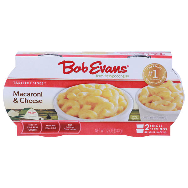 Prepared Meals Bob Evans Farms Tasteful Sides Singles Macaroni & Cheese hero