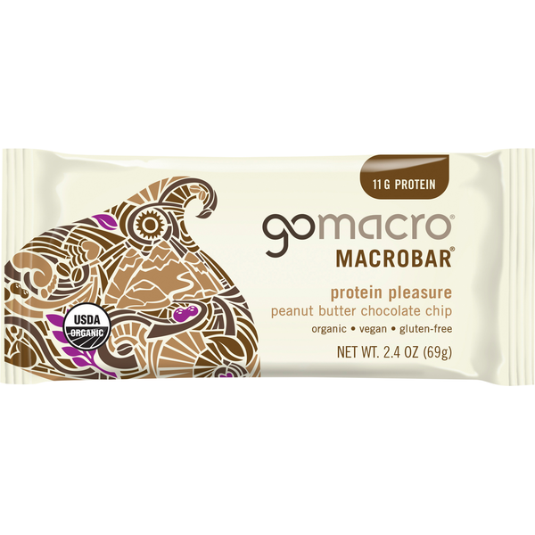 Energy & Granola Bars GoMacro MacroBar, Protein Pleasure, Peanut Butter Chocolate Chip hero