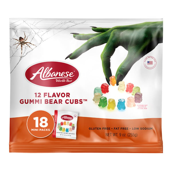 Halloween Seasonal Albanese Halloween 12 Flavor Gummi Bear Cubs Trick or Treat Bags hero