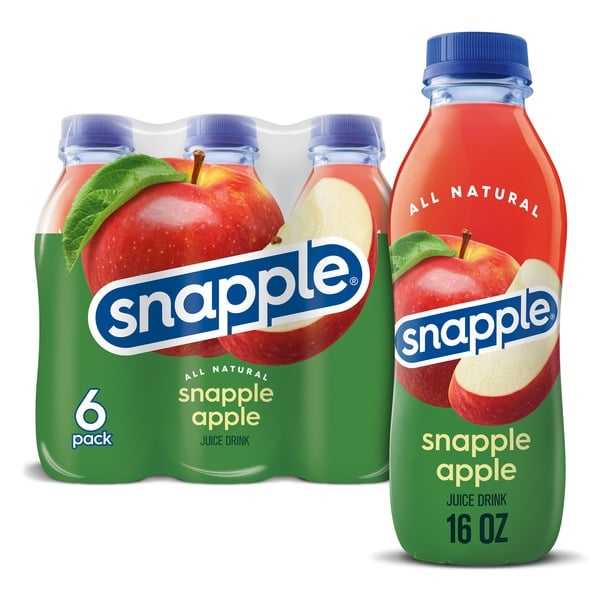 Energy & Sports Drinks Snapple Apple, Juice Drink hero