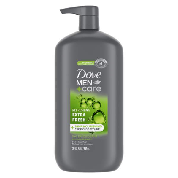 Dove Men+Care Body Wash And Face Wash Extra Fresh hero