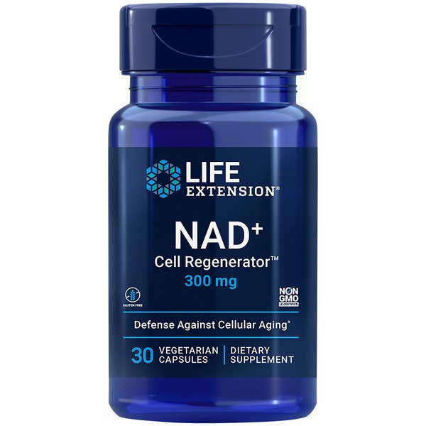 Healthy Aging Life Extension Nad+ Cell Regenerator 300 Mg Defense Against Cellular Aging Dietary Supplement Vegetarian Capsules hero