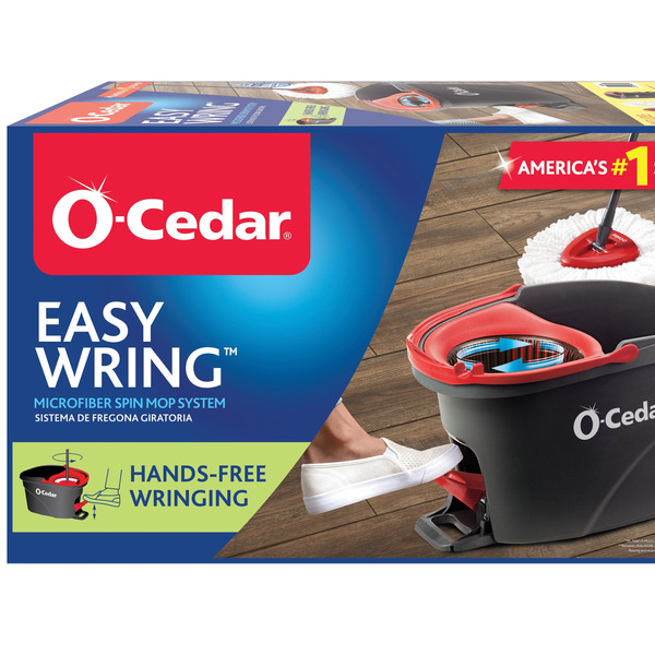 O-Cedar EasyWring RinseClean Spin 2024 Mop and Bucket System, Hands-Free System