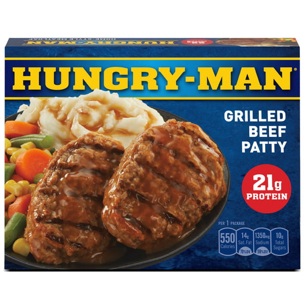 Frozen Meals Hungry-Man Grilled Beef Patty Frozen Meal hero