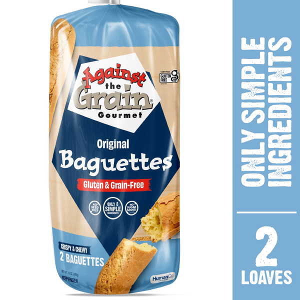 Frozen Breads & Doughs Against The Grain Original Baguettes, Gluten Free, Grain Free, Nut Free hero