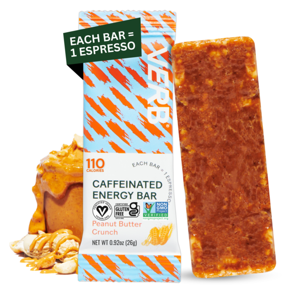 Verb Energy Gluten Free Caffeinated Energy Bar,  Peanut Butter Crunch hero