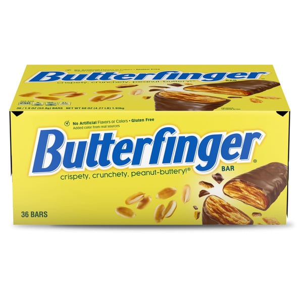 Butterfinger Chocolatey, Peanut-Buttery, Full Size Individually Wrapped Candy Bars hero