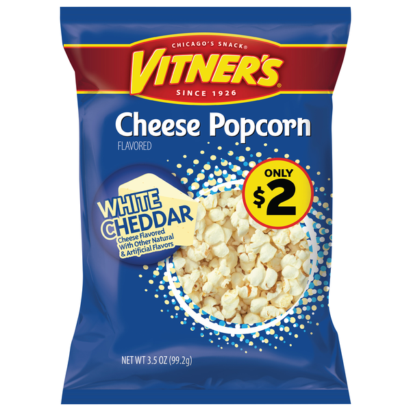 Vitner's Popcorn, Cheese, White Cheddar hero