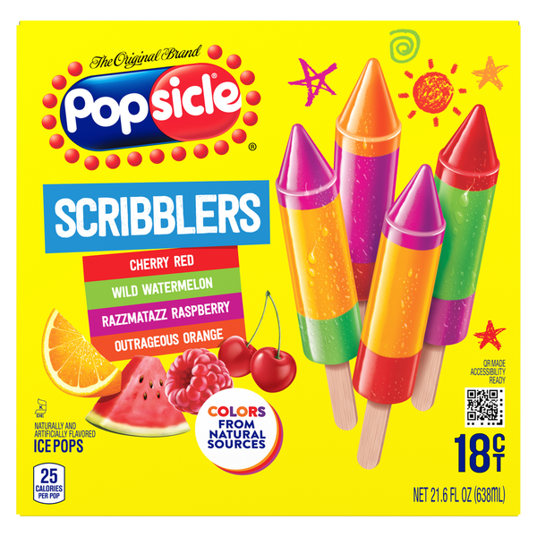 Ice Cream & Toppings Popsicle Ice Pops Crayola Scribblers hero