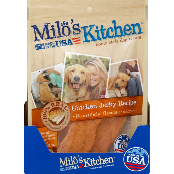 Dog Food & Care Milo's Kitchen Dog Treats, Home-Style, Chicken Jerky Recipe hero