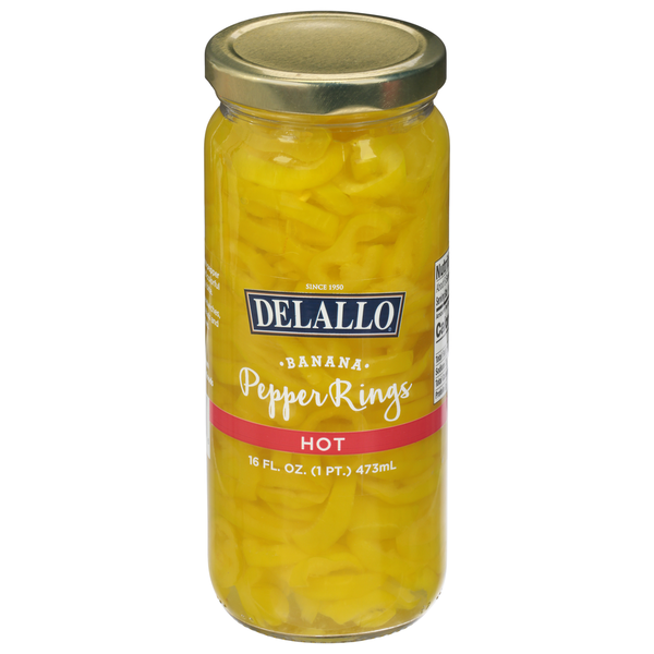 Pickled Goods & Olives DeLallo Banana Pepper Rings, Hot hero