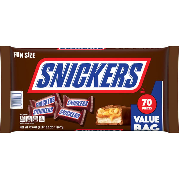 Candy & Chocolate SNICKERS Fun Size Chocolate Candy hero