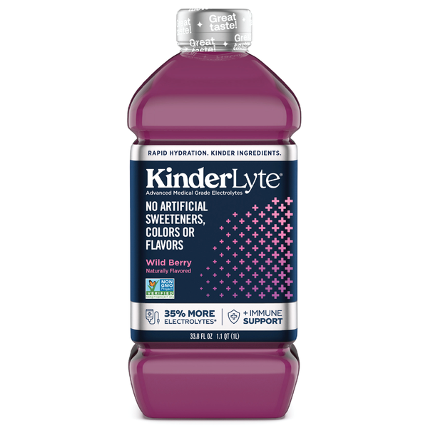 Cold, Flu & Allergy Kinderlyte Advanced Hydration Electrolyte Solution, Wild Berry hero