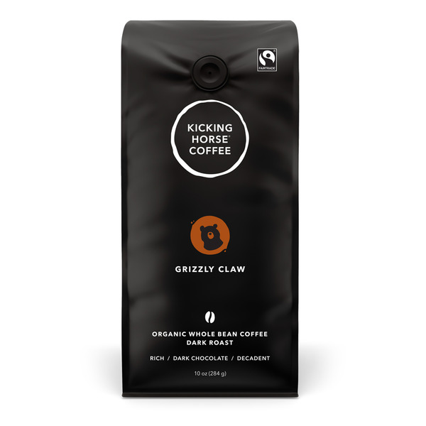 Coffee Kicking Horse Coffee Grizzly Claw, Dark Roast, Whole Bean hero