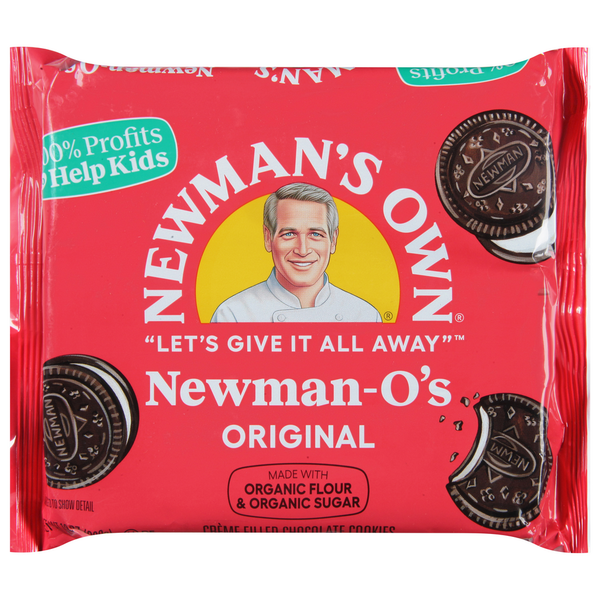 Cookies & Cakes Newman's Own Chocolate Cookies, Creme Filled, Original hero