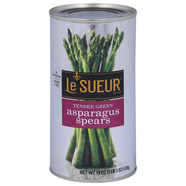 Canned & Jarred Vegetables Le Sueur Asparagus Spears, Tender Green hero