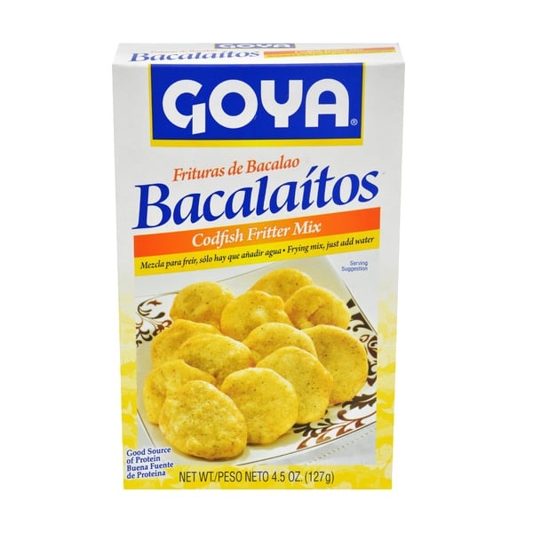 Latino Foods Goya Bacalaitos, Codfish Fritter Mix hero