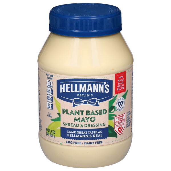 Condiments Hellmann's Spread & Dressing, Mayo, Plant Based hero