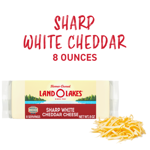 Specialty Cheeses Land O Lakes Sharp White Cheddar Cheese hero