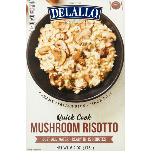 Frozen Appetizers & Sides DeLallo Risotto, Mushroom, Quick Cook hero