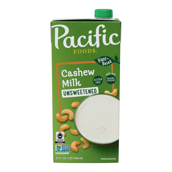 Soy & Lactose-Free Pacific Foods Original Cashew Milk hero