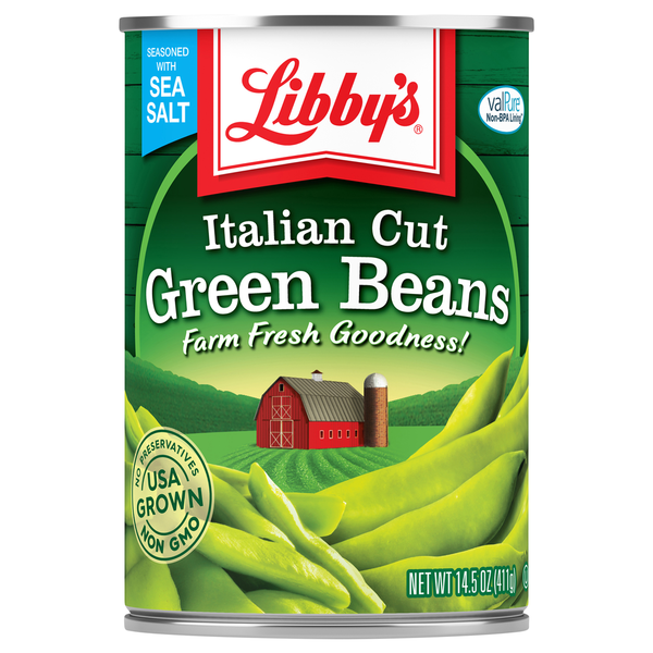 Canned/Jarred Vegetables Libby's Green Beans, Italian Cut hero