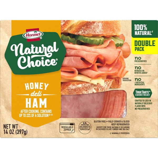 Lunch Meat Hormel Natural Choice Honey Deli Ham Family Pack hero