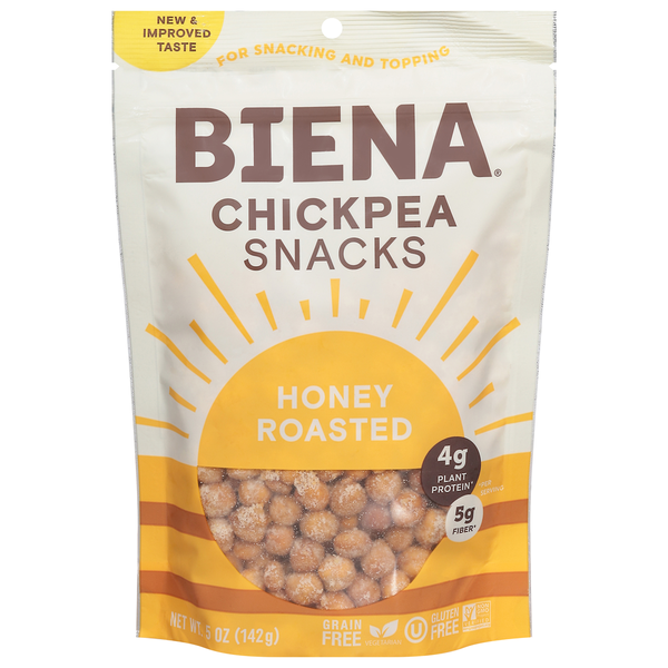 Nuts, Seeds & Dried Fruit Biena Chickpea Snacks, Honey Roasted hero