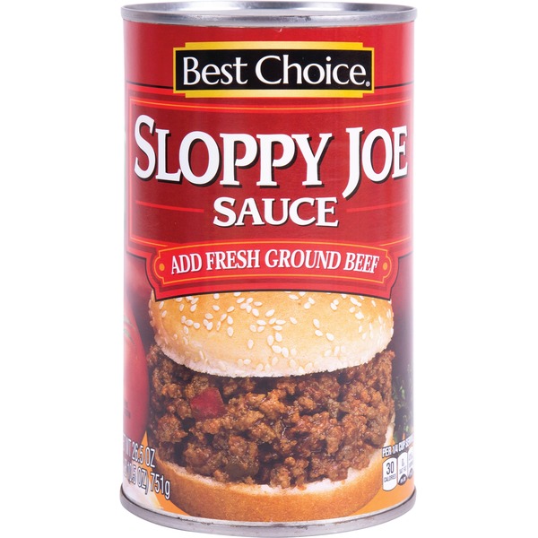 Canned & Jarred Vegetables Best Choice Sloppy Joe Sauce hero