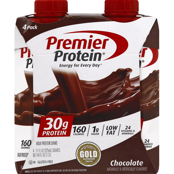 Protein & Meal Replacements Premier Protein High Protein Shake, Chocolate, 4 Pack hero