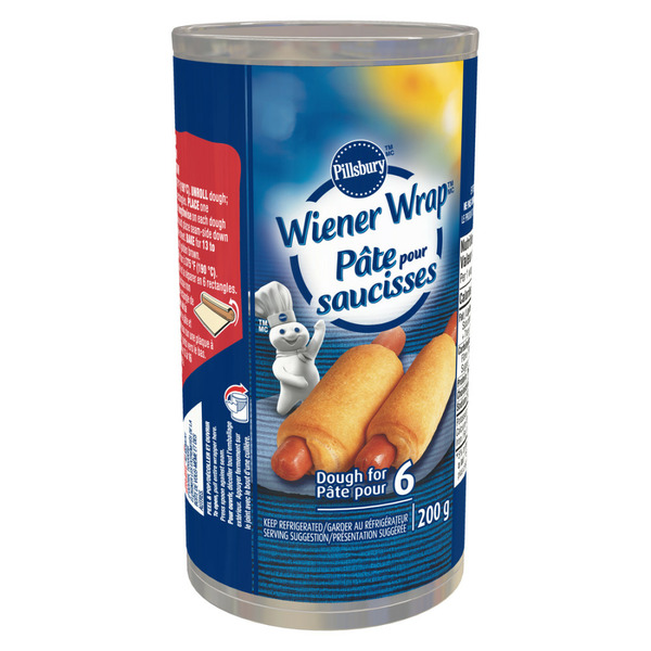 Refrigerated Pudding & Desserts Pillsbury Wiener Wraps, Refrigerated Dough, Ready to Bake hero