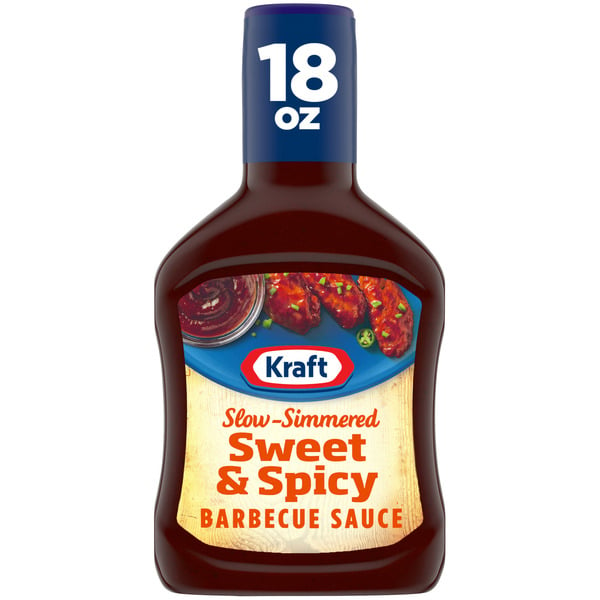 Condiments Kraft Sweet & Spicy Slow-Simmered Barbecue Sauce hero