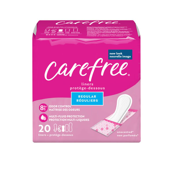 Feminine Care Carefree Liners, Regular, Unscented hero