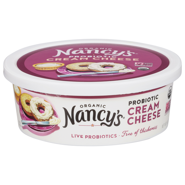 Other Creams & Cheeses Nancy's Cream Cheese, Probiotic hero