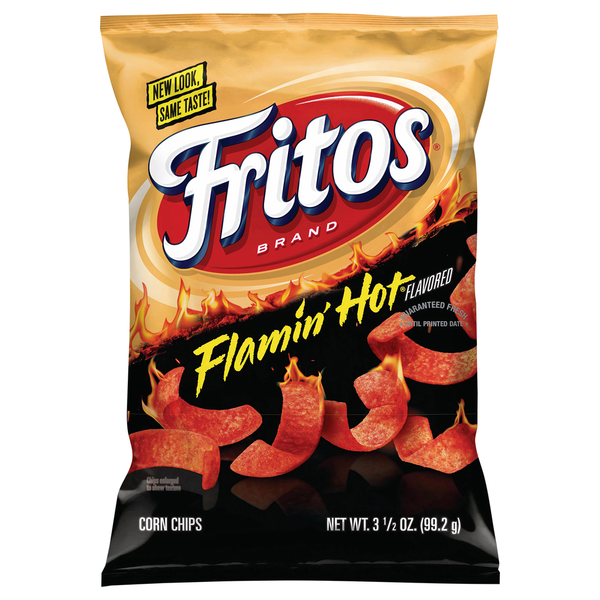 Chips & Pretzels Fritos Corn Chips, Flamin' Hot Flavored hero