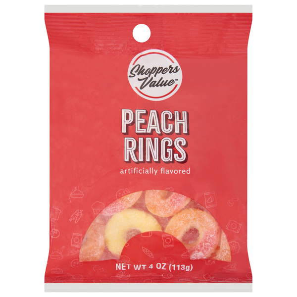 Candy & Chocolate Shoppers Value Peach Rings hero