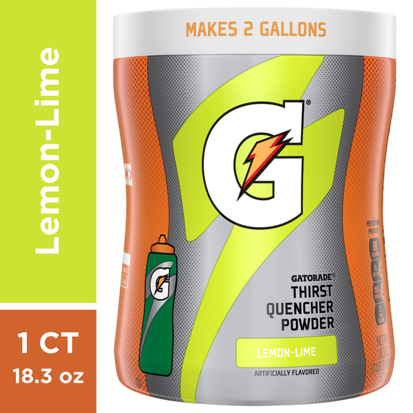 Cocoa & Drink Mixes Gatorade Lemon Lime Canister hero