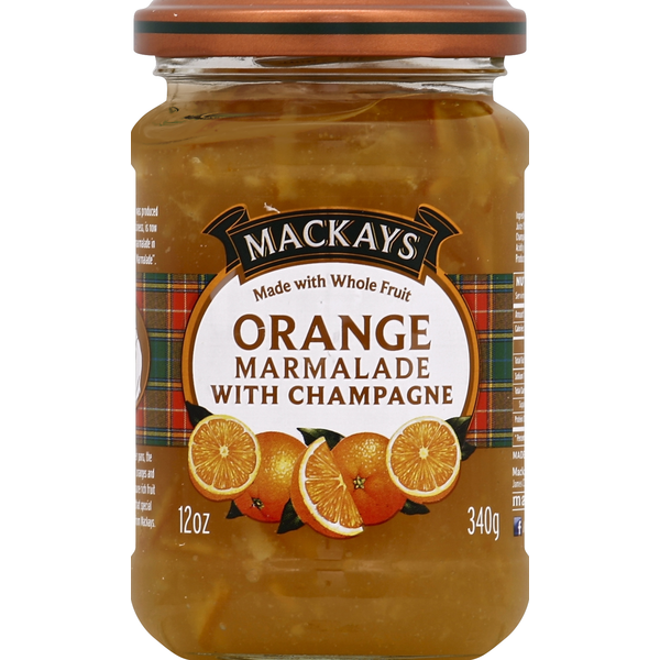 Spreads Mackays Marmalade, Orange, with Champagne hero