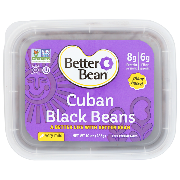 Prepared Meals Better Bean Cuban Black Beans 10Oz - Tub hero