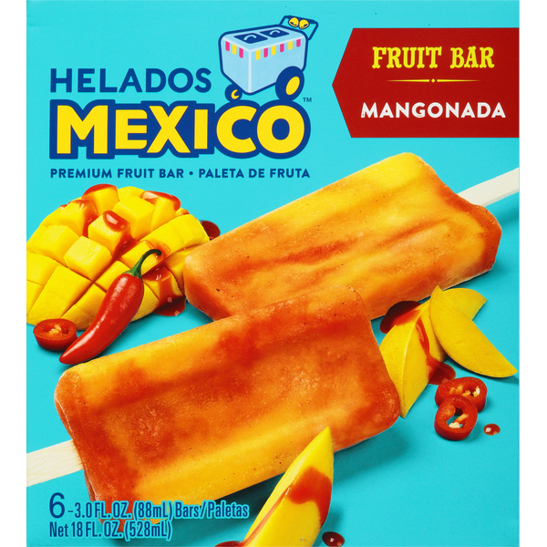 Frozen Juice Helados Mexico Fruit Bars, Premium, Mangonada hero