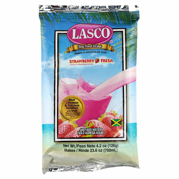 Refrigerated LASCO Strawberry Soy Food Drink hero